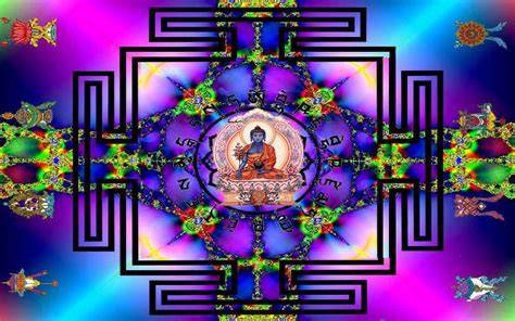 Schema della visualizzazione del Buddha blu