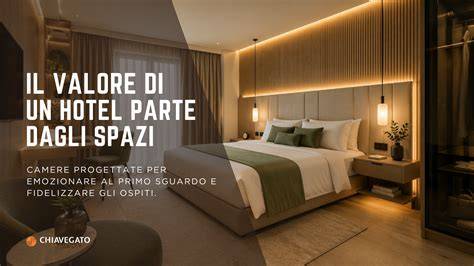 Camera moderna di hotel elegante