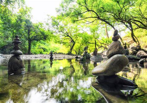 Paesaggio naturale per meditazione