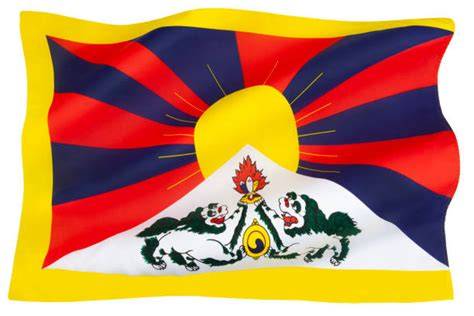 Leone delle Nevi sulla bandiera tibetana