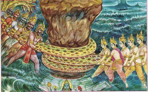 Samudra Manthana Deva Asura oceano cosmico