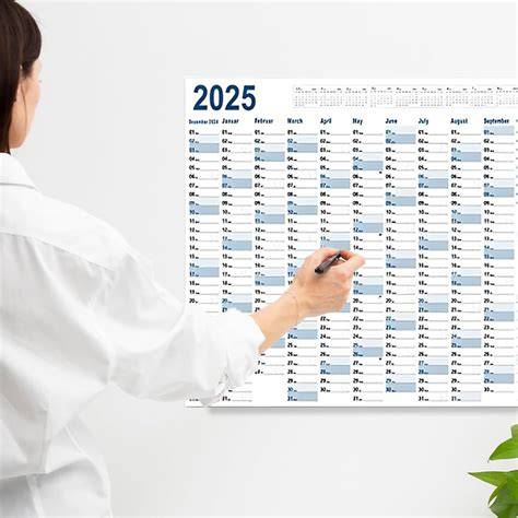 Agenda annuale da parete con adesivi
