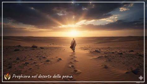 Monaco egiziano in preghiera nel deserto