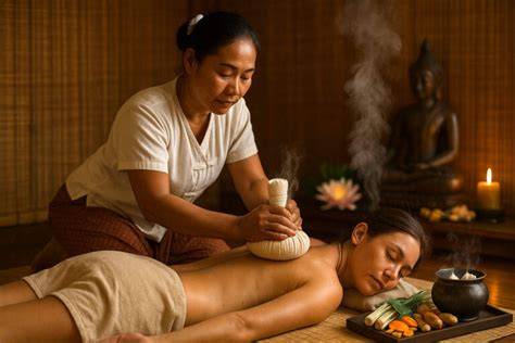 Massaggio ayurvedico con sacchetti caldi