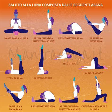 Saluto alla Luna yoga al tramonto